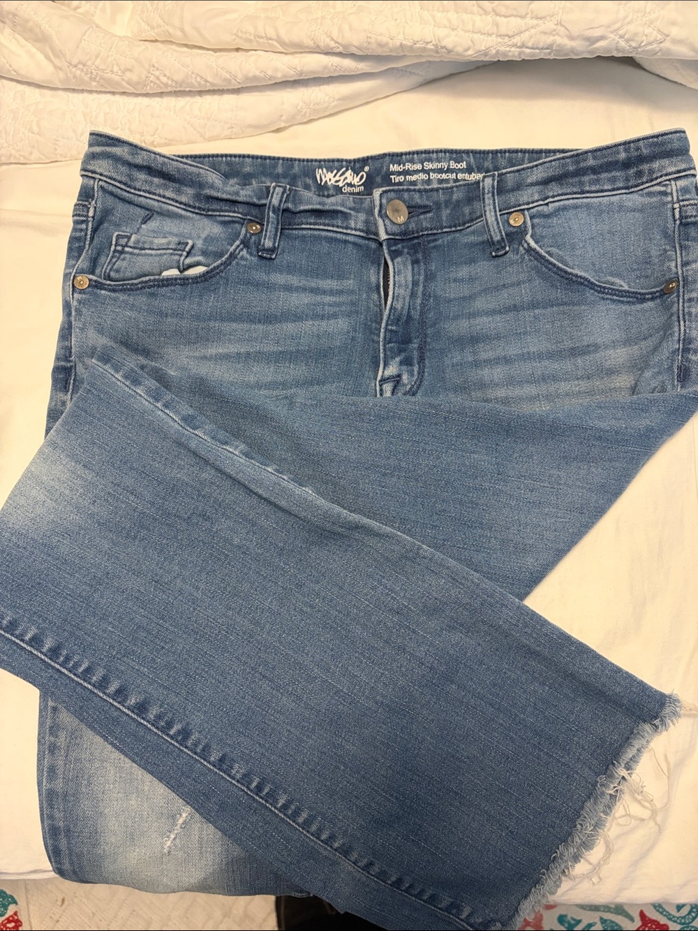 Mossimo Supply Co. Women's Light Blue Skinny Boot Jeans